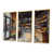 Toile avec cadre flottant or