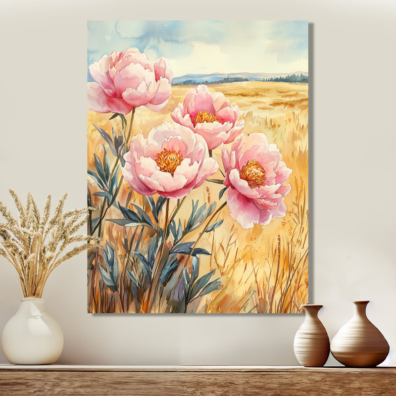 Fostoria - salon d'art mural floral, H 32 po x l 24 po, Toile tendue, Ne s’applique pas