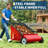 Push Lawn Sweeper, 21" Width Enhanced 4-Brush System with Large 3.5 cu. ft. Hopper Bag, Ideal for Yard and Garden Cleanup-126724228