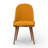 Mid-Century Upholstered Dining Chair with Paisley Floral Printed Accent