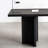 Carbonized black ash wood dining table-112773597