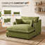 Canapé-lit Chaise longue avec garniture passepoilée pour petits appartements-132395447