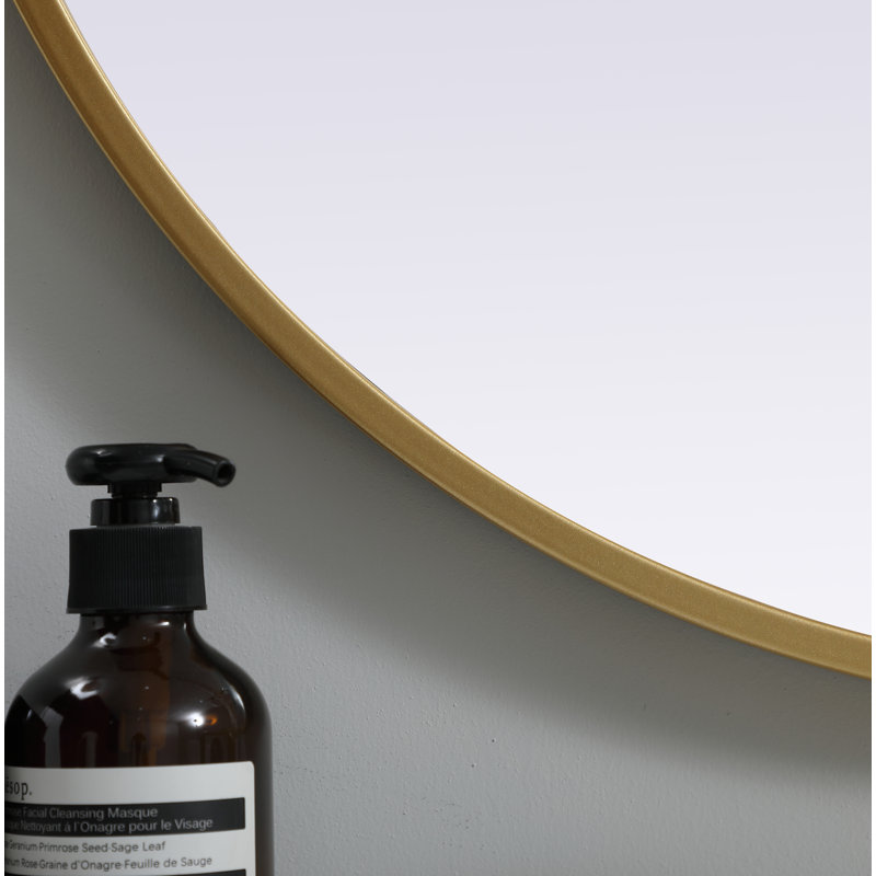 Miroir mural Sabine, Laiton, 40 po x 24 po