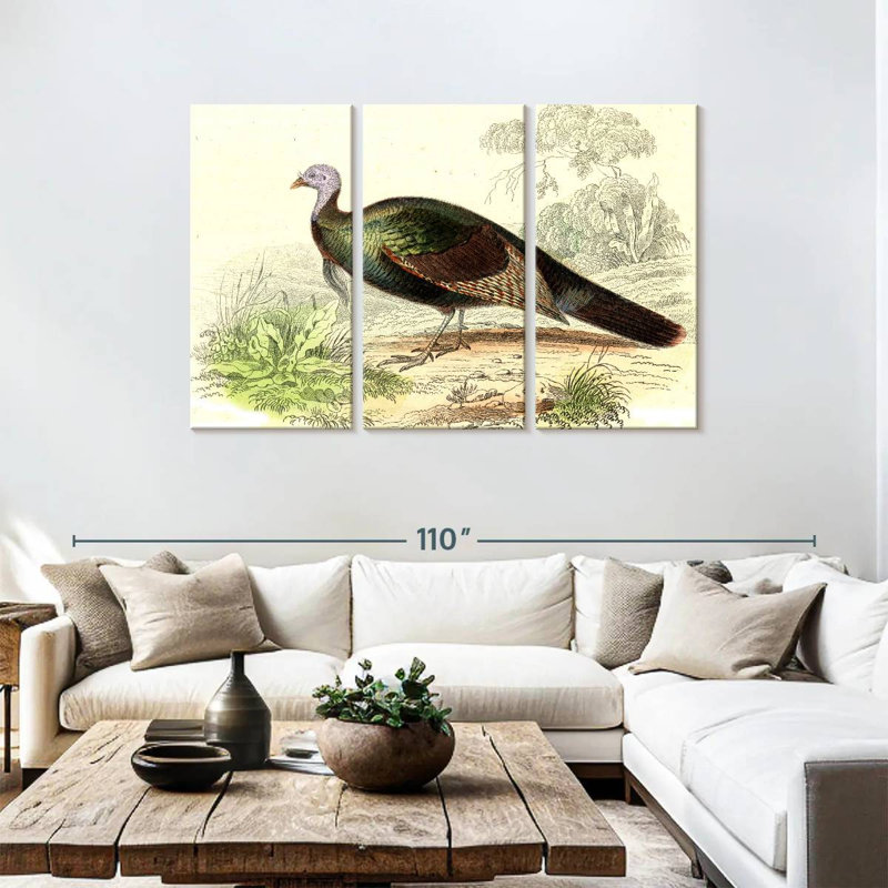 Brampt Wild Turkey, 48" H x 74" W