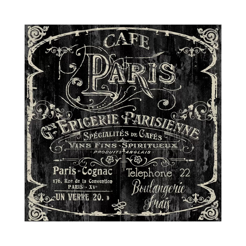 Paris Bistro VI by Color Bakery - Wrapped Canvas Print