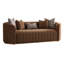 Ariana 83'' Velvet Round Arm Loveseat-651366590-665217095