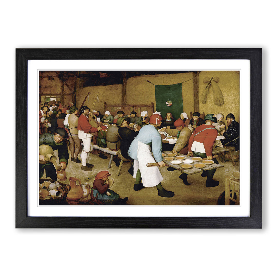 Wedding by Pieter Bruegel the Elder - Picture Frame Painting