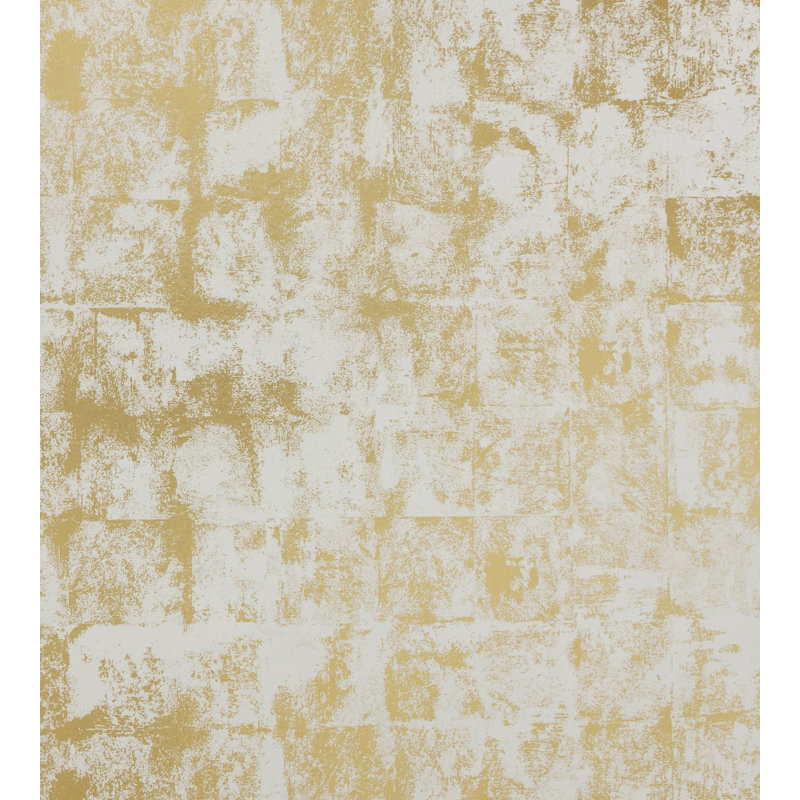 The Wall - Premier Chapitre Abstract Metallic Wallpaper Double Roll, Vermeil