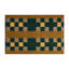 Tapis d'intérieur et d'extérieur à carreaux brun-940186139