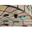 Plafonnier encastré en verre coloré style Tiffany