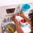 Vintage Wooden Play Kitchen with Ice Maker and Play Phone-15425804