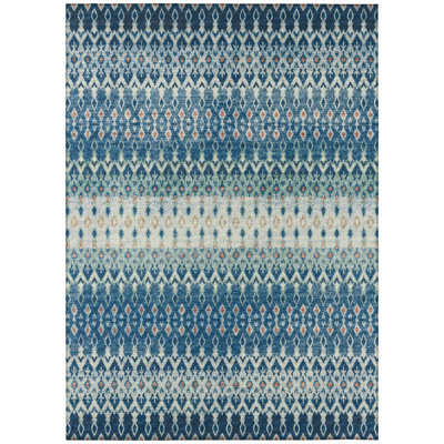 Abheer Chenille Washable Ikat Rug