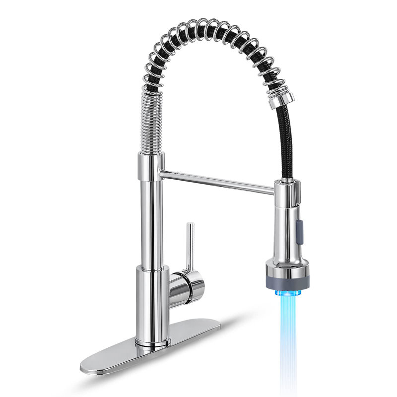 HGN Touch Kitchen Faucet, Polished Chrome