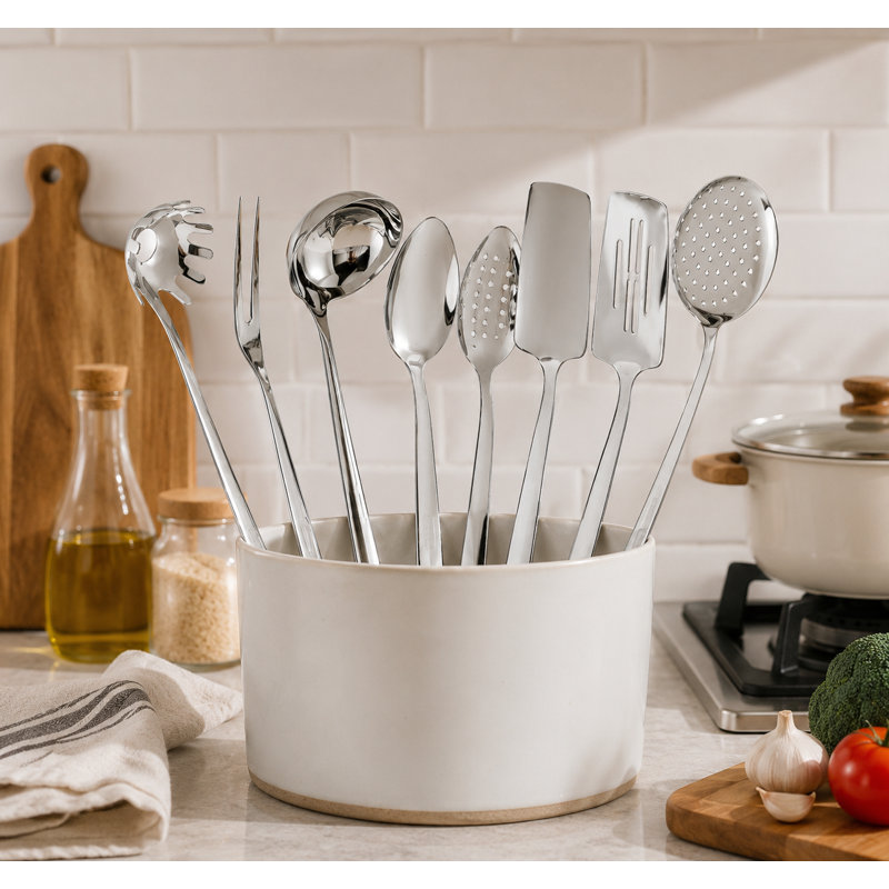 8 Piece Stainless Steel Cooking Utensil Set