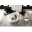 Graven Abstract Decorative Bowl in Black/Silver