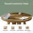 Compact Coffee Table,Conference Table,Round Office Desk