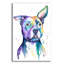 Art mural en verre rouge Red Barrel Studio® «Rainbow Dogs American Pit Bull Terrier» par Lindsay Kivi-494370042