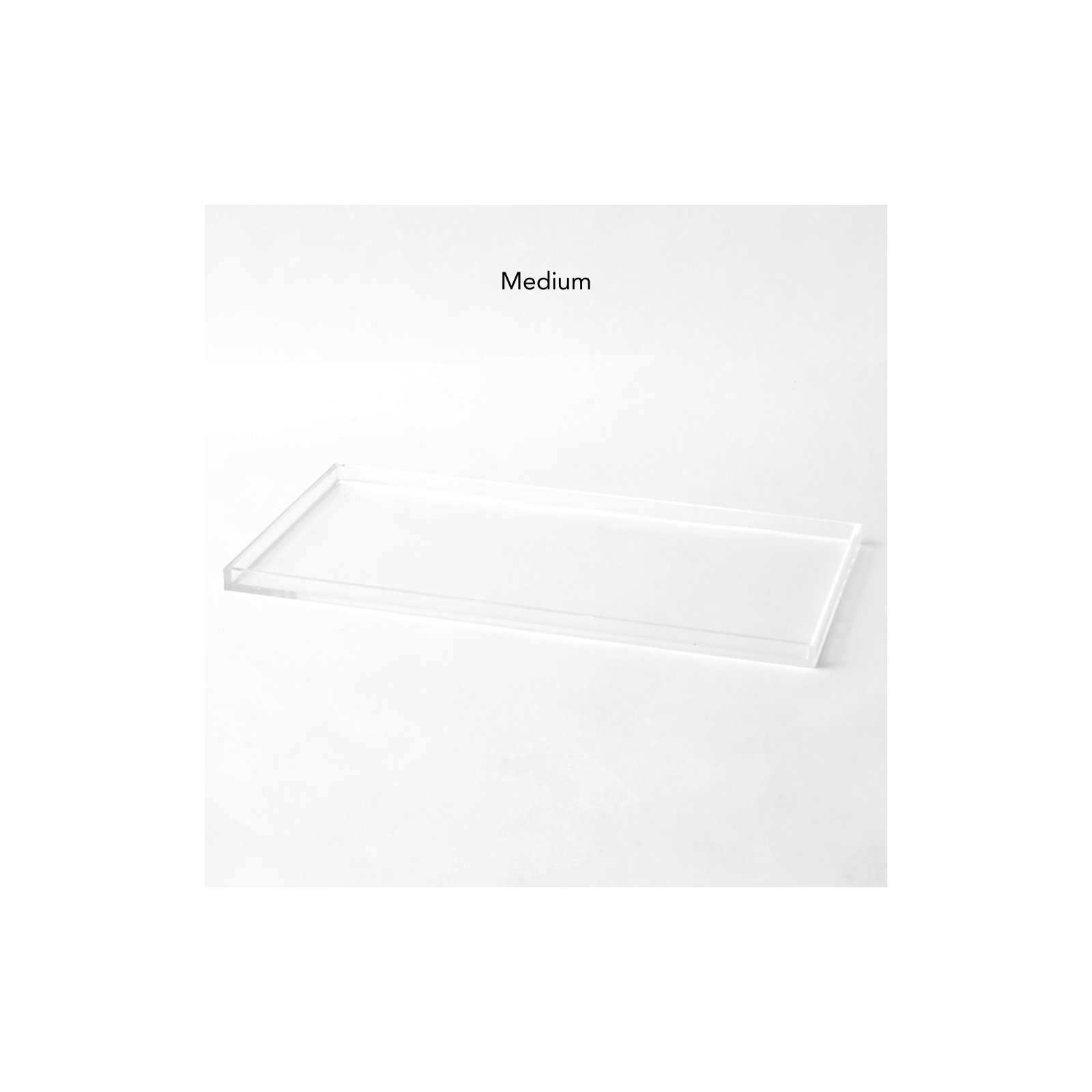 Clear Overflow Feeding Tray, Medium