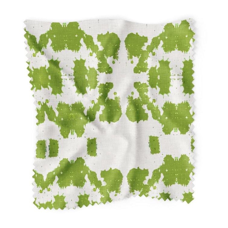 Mosaic Green Faux Hide Fabric by the Yard