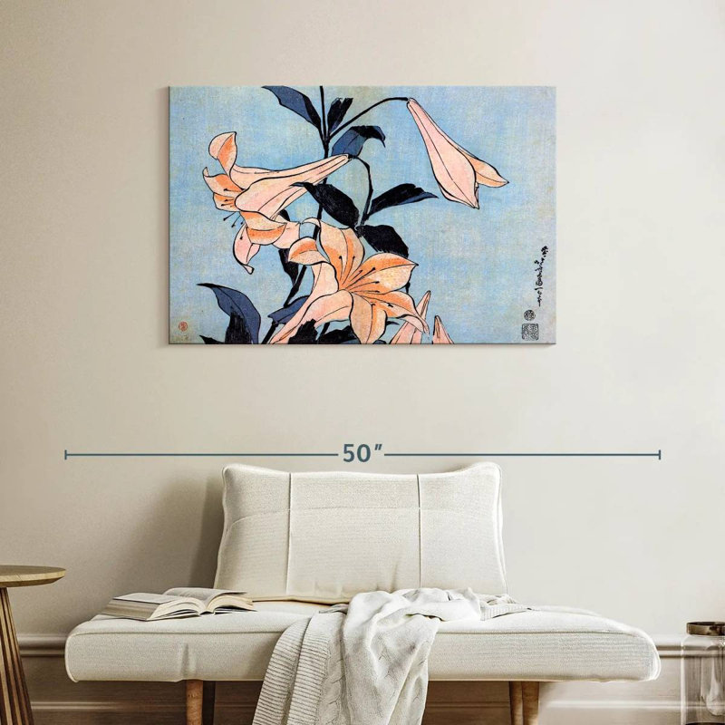 Harnek Lilies 1830, H 26 po x l 39 po