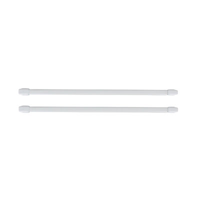 Café Rod Aluminum Adjustable Single Curtain Rod
