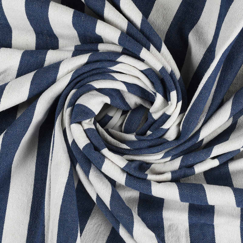 Jeté en coton , Bleu marine