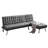 Upholstered L-Shaped Sectional Reversible
