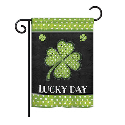 Double Sided 18.5'' H x 13'' W Polyester St. Patrick's Day Garden Flag