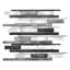 Mason 1" x 3" Metal Linear Mosaic Tile-48762790