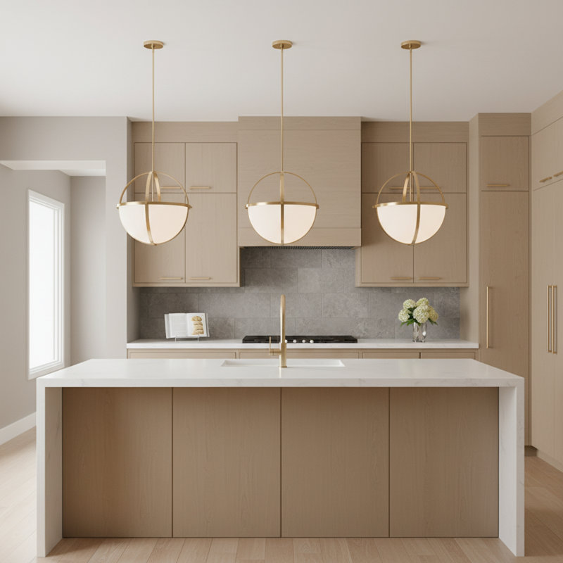 Alturas 3 - Light Dimmable Globe Chandelier, Satin Bronze