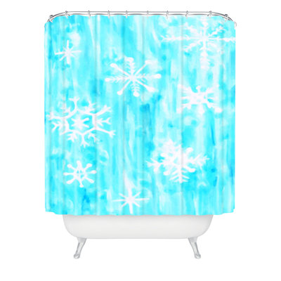 Rideau de douche simple snowing