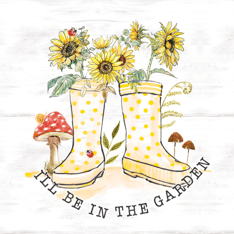 Bottes de jardin sur toile, H 30 po x l 30 po