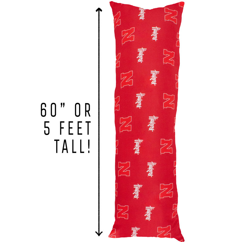 100% Cotton Lumbar Pillow, Nebraska Cornhuskers