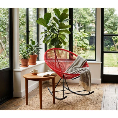 Chaise berçante câblée Bahia