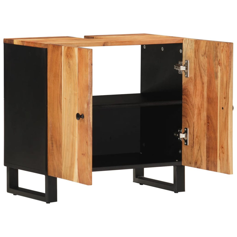 Schellsburg 62cm Bathroom Vanity Base Only, Acacia Brown