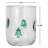 Round Drinking Glasses With Holiday Icon Pattern