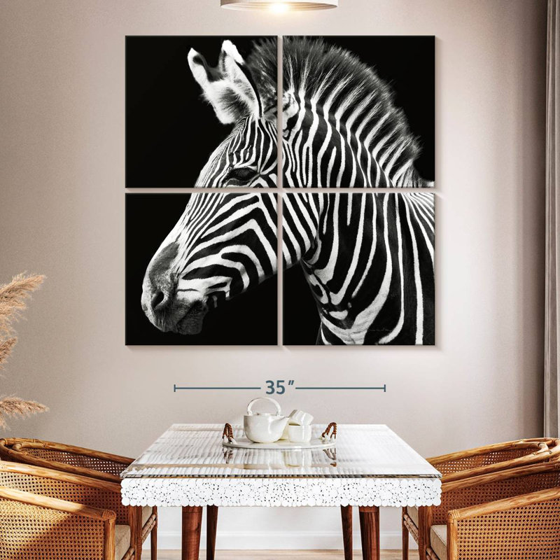 Brampt Zebra Stripes Pattern III, 50" H x 50" W