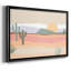Cactus Plateau I, toile encadrée de qualité supérieure - prête à être accrochée-176886194-176886195