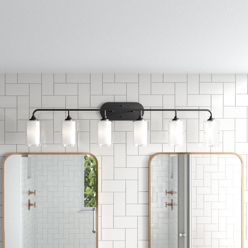Éclairage pour meuble-lavabo à intensité variable à 6 lumières Audreyna