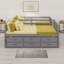 Bunk Bed With Trundle, Separable Bunk Bed With Drawers-1309977719