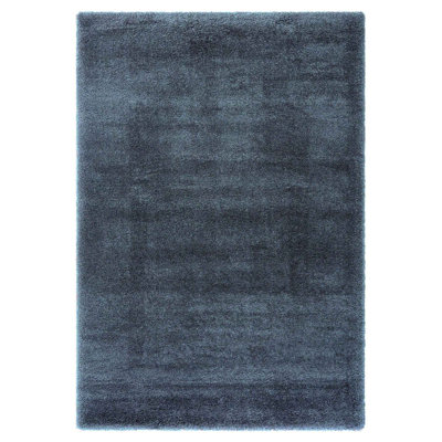Mona Anthracite Machine Washable Non-Slip Soft Shaggy Rug