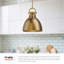 Luminaire suspendu en forme de dôme à 1 lumière Tinka-88045247-88045252-88045253