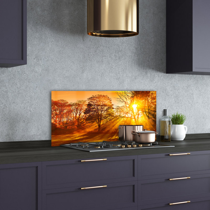 50cm W x 100cm L Glass Peel and Stick Panel