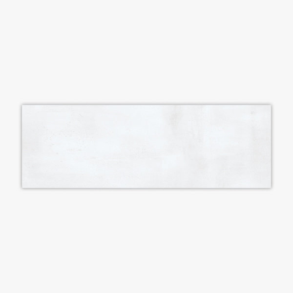 Valencia White Matte Flat 16x48 Ceramic Wall Tile