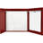 Enclosed Cabinet Porcelain Magnetic Small - 2' - 4' Whiteboard