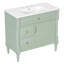 Ensemble de meuble-lavabo moderne 36 po avec lavabo en céramique et tablette réglable Amberlynn-123817749-123817751