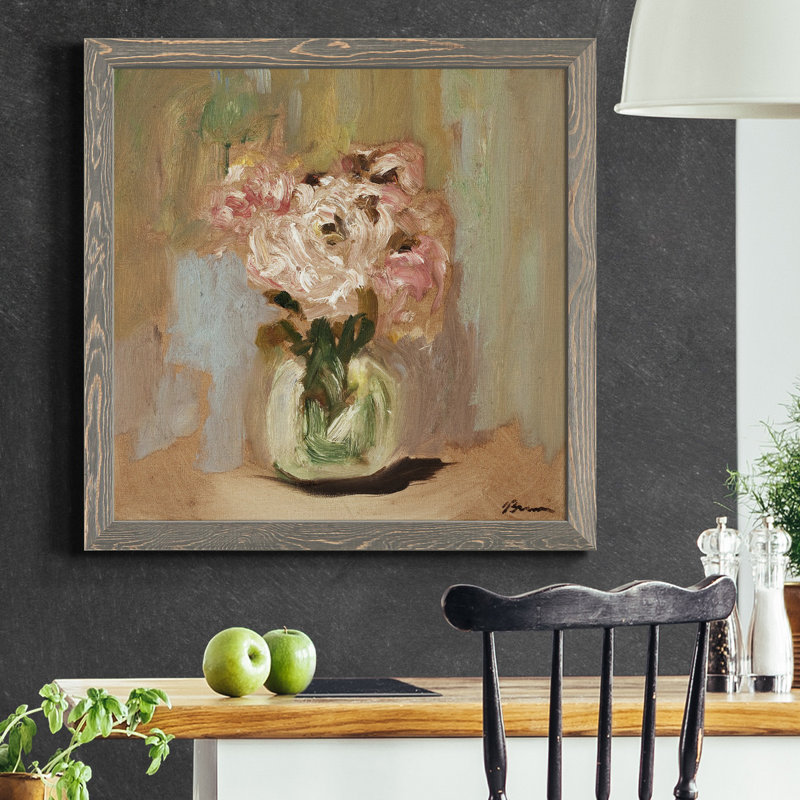 FALLING LEAVES V1, reproduction d'art sur toile encadrée, H 35,5 po x l 35,5 po x P 1,5 po, Cadre gris