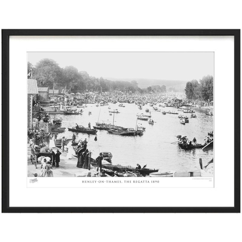 Henley On Thames, The Regatta 1890 by Francis Frith - Single Picture Frame Print, 45cm H x 60cm W x 2.3cm D