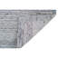Tapis rectangulaire gris / bleu en laine / viscose noué à la main-88616091