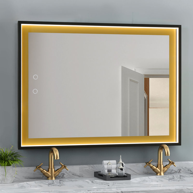 36’’ W Dimmable LED Anti Fog Rectangle Bathroom/ Vanity Wall Mirror 